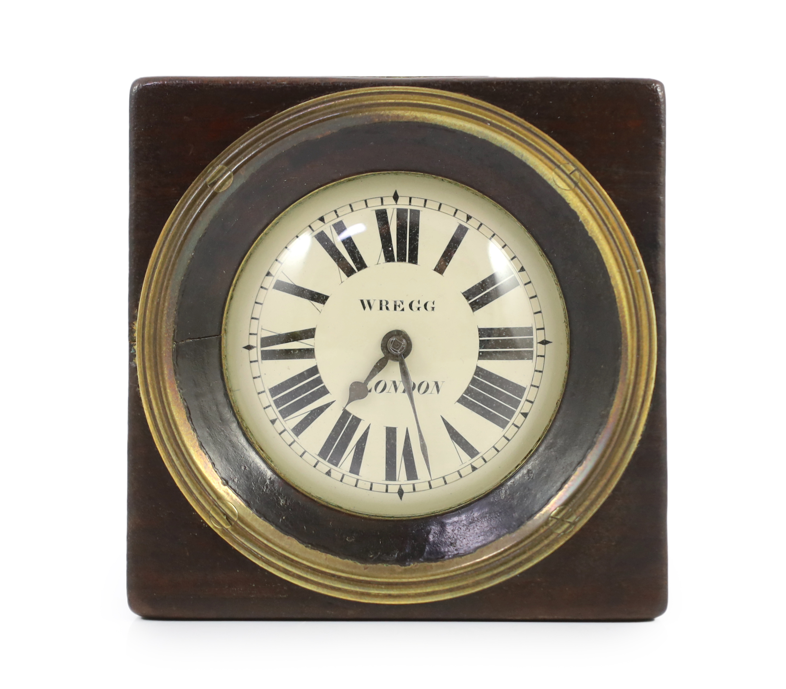 A rare early 19th century Royal Mail Coach Guard’s timepiece, ‘No. 1’, by Wregg London, c.1810, outer case 9.2cm